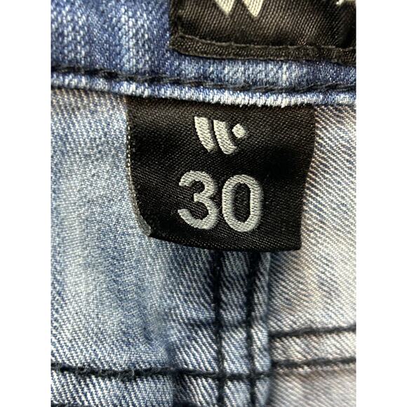 Waimea Jeans Mens 30x32 Skinny Fit Moto Biker Zipper‎ Denim Pants - Picture 9 of 12